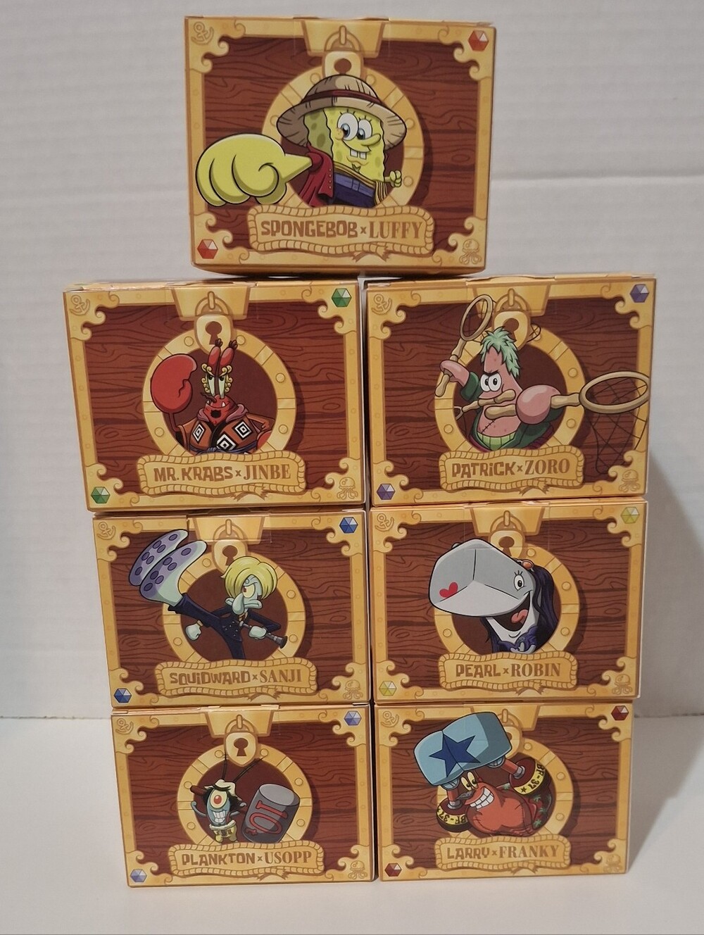 New! Lot Of 7 McDonald's Canada 2026 SpongeBob x One Piece Happy Meal Toys BNIB